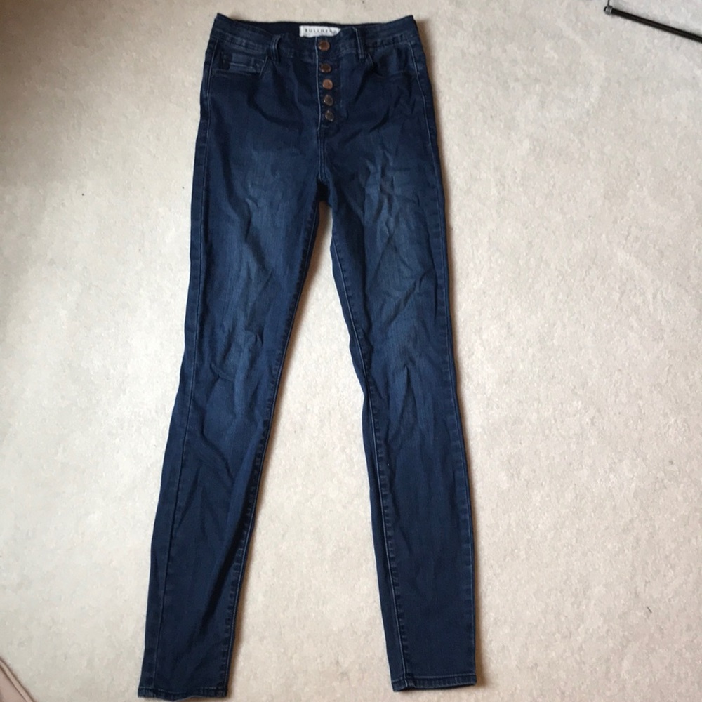 High rise skinny jeans